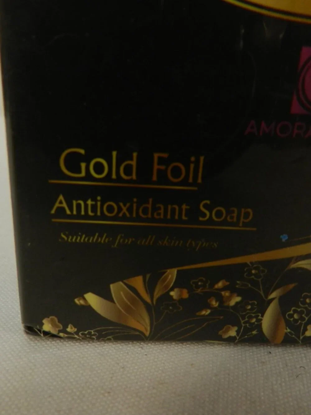 Amora Renee Gold Foil Bar Soap handmade 24k gold skincare bar Antioxidant NEW